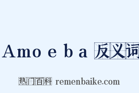 Amoeba反义词是什么意思的图片